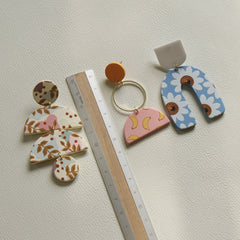 Acrylic Pearl Earrings