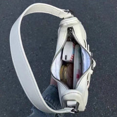 Star Embellish Pu Leather Shoulder Bag