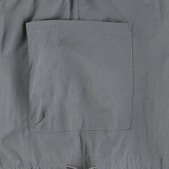 Low-rise Straight-leg Multi-pocket Overalls Pants