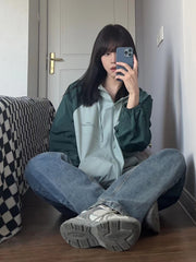 Vintage Outdoor Raglan Hooded Jacket