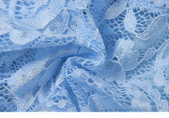 Pure Summer Baby Blue Ruffle Crop Top