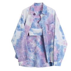 Tie Dyed Shirt Two Piece