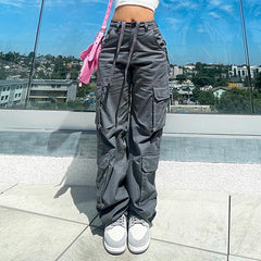 Patch Pocket Vintage Baggy Cargo Jeans