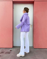 White Flare Leg Pants