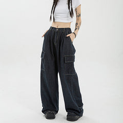 Vintage Punk Baggy Cargo Jeans