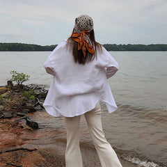 Pure Color Slimming Flared Pants