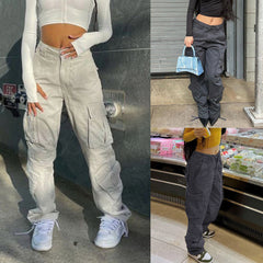 Straight Leg Y2K Cargo Pants