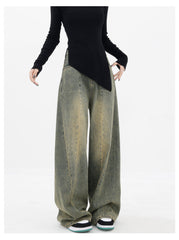 Vintage Wash Distressed Boyfriend Jeans