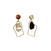 Retro earrings geometric irregular drip earrings