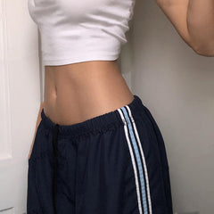 Retro Piping Detail Sweatpants