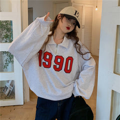 Vintage 90s Half Zip Sweatshirt