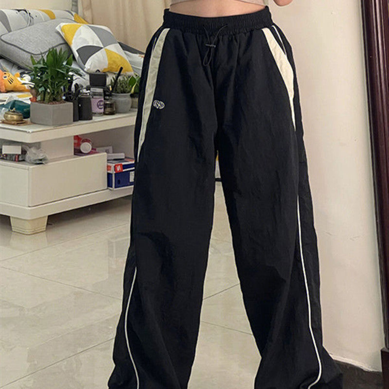 Contrast Piping Baggy Sweatpants