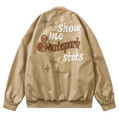 Skatepark Stots PU Leather Jacket