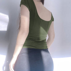 Lace Patchwork Fairy Grunge Crop Top