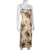 Fairy Fall Leaves Maxi Dress