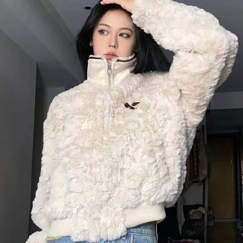 Aesthetic Angora Wool Jacket