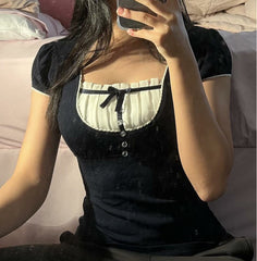 French Maid Crop Top