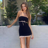 Strapless Lace Sheath Dress