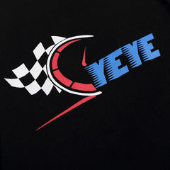 Embroidery Flame Moto Varsity Jacket