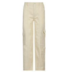 Street Style Multi-pocket Jeans