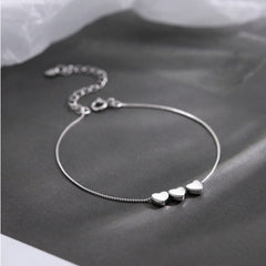 Silver Heartstrings Bracelet