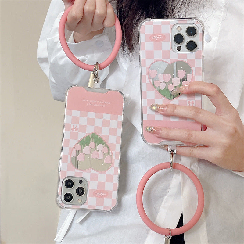 Mirror Flower Bracelet Phone Case