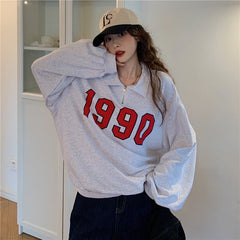 Vintage 90s Half Zip Sweatshirt