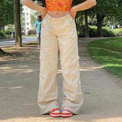 Street Style Multi-pocket Jeans