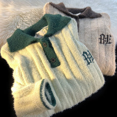Polo Neck Cozy Knit Sweater