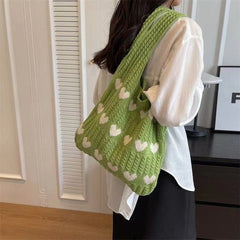 The Sweetheart Satchel Knitted Tote Bag