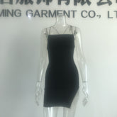 Spaghetti Straps Back Elegant Dress