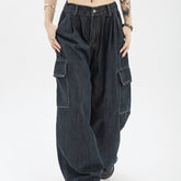 Vintage Punk Baggy Cargo Jeans