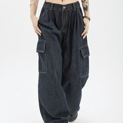 Vintage Punk Baggy Cargo Jeans