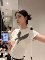Short Sleeve Butterfly Graphic Tee