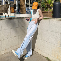 Washed Loose Boyfriend Jeans