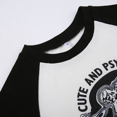 Vintage 90's Print Raglan Short Sleeve Tee