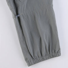 Low-rise Straight-leg Multi-pocket Overalls Pants