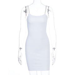 Slim-fit Diamond Sling Dress with Backpack