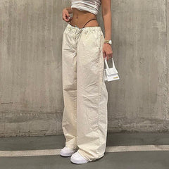 Vintage Size Friendly Drawstring Cargo Pants