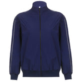 90s Contrast Piping Zip Up Jacket