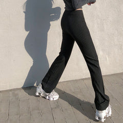 Striped Straight Leg Pants