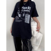 Vintage 80's Print Oversized Short Sleeve Tee