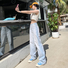 Washed Loose Boyfriend Jeans