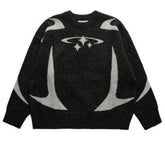 Star Jacquard Baggy Sweater