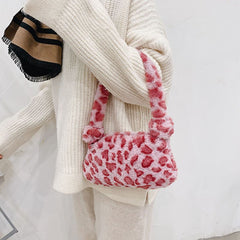 Plush Underarms One-shoulder Handbag