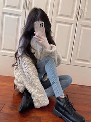 Aesthetic Angora Wool Jacket