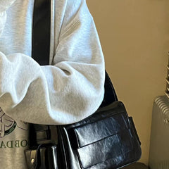 Vintage Pu Leather Crossbody Bag