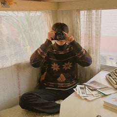 Coffee Cream Grandma Sweater