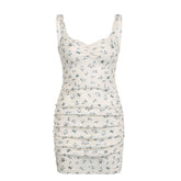 Floral Pleated Slip Dress