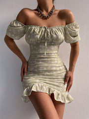 Into The Fields Floral Mini Dress